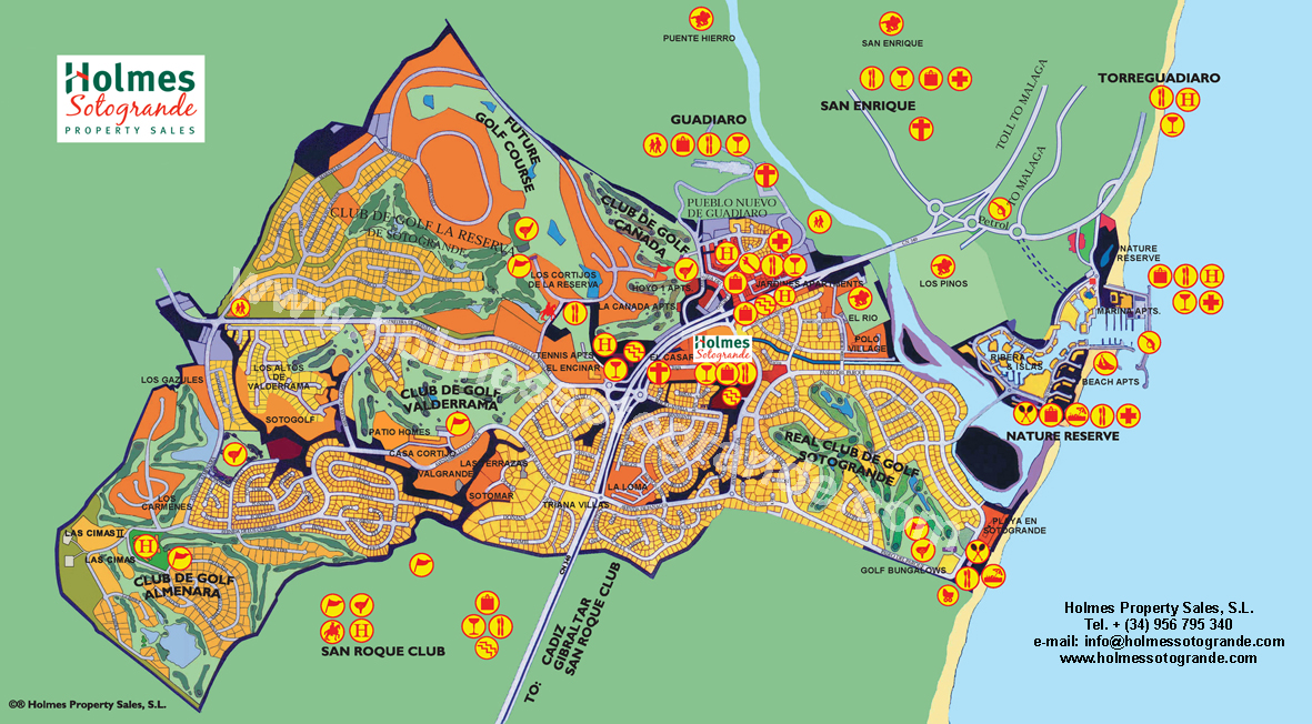 Holmes interactive maps of Sotogrande - Holmes Property Sales